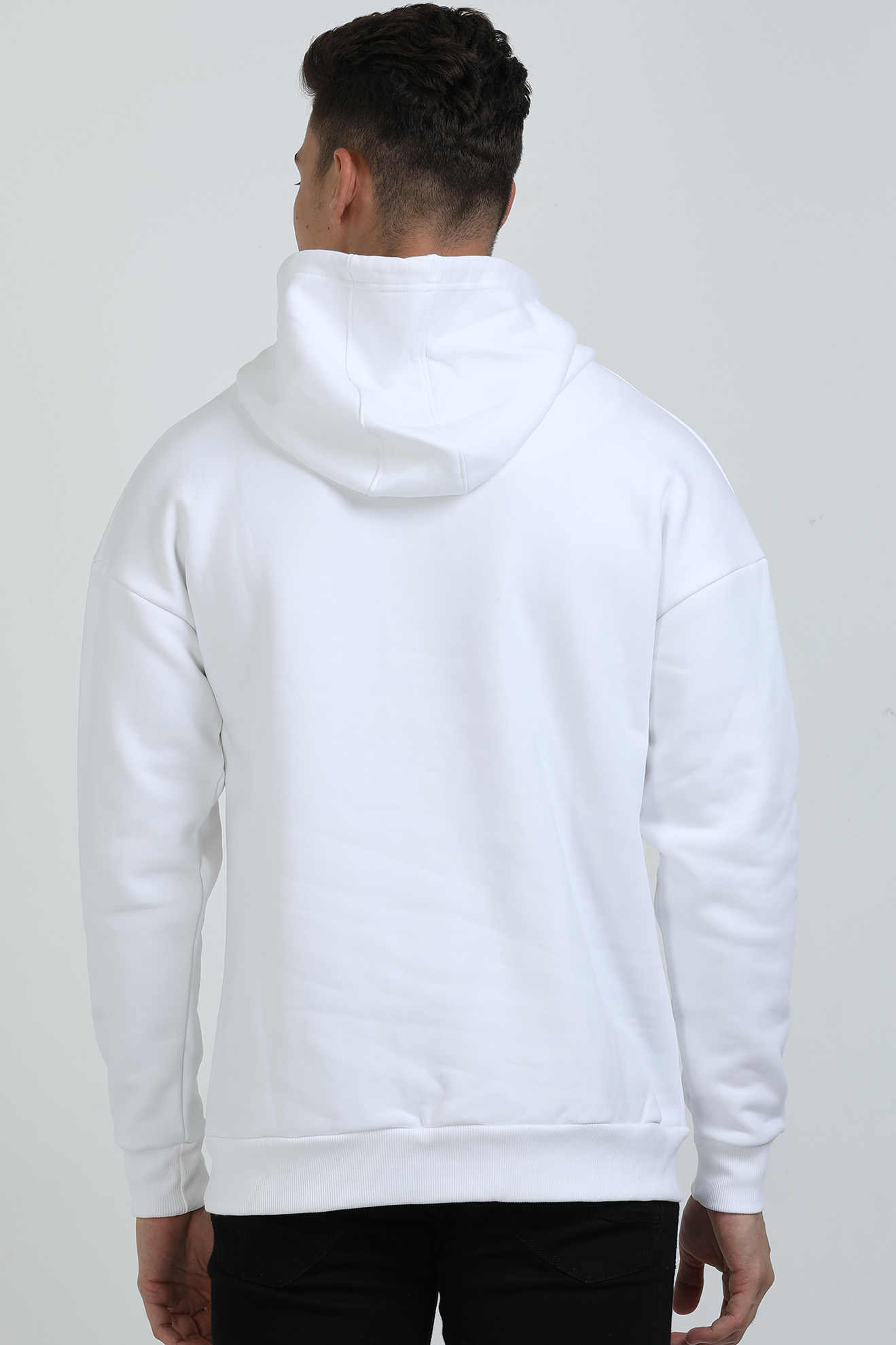 White Gym Motivation Oversize Hoodie